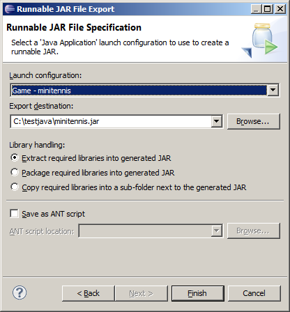 Installing Executable Jar File