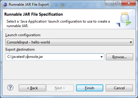Exportar a archivo JAR ejecutable